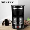 Cross-border SOKANY108s coffee machine, household automatic Americano drip steam coffee machine for brewing tea details Picture